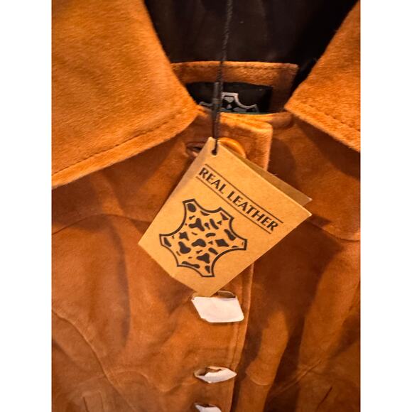 Decrum Kandis Women’s Real Suede Coat – Light Brown – Size XL – NWT - Picture 5 of 11